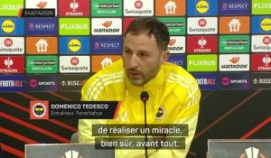 Fenerbahçe - Tedesco : “Nous allons en Angleterre avec la volonté de réaliser un miracle”