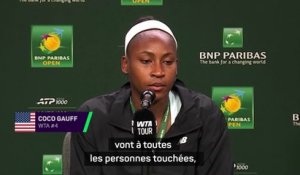 Indian Wells - Gauff touchée par la situation au Moyen-Orient : "C'est de la violence inutile"