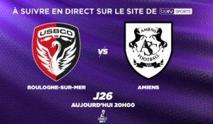 Ligue 2 : Boulogne-sur-Mer - Amiens en direct vidéo