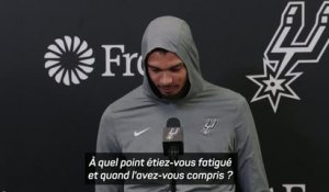 Spurs - Wembanyama : "Dès l’échauffement, je ne sentais déjà plus rien"