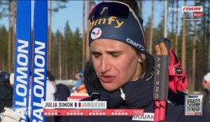 Julia Simon : « Je suis vraiment très heureuse d'avoir répondu présente » - Biathlon - Coupe du monde (F)
