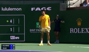 Indian Wells - Alcaraz intouchable et déjà en quarts