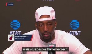 Heat - Adebayo répond aux critiques : "J’ai 70 points, vous pensez que je sors ?"
