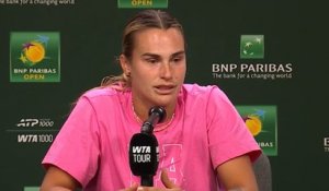 BNP Paribas Open 2026 - Aryna Sabalenka : "Franchement, j'en ai marre de perdre ces grandes finales"
