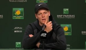 BNP Paribas Open 2026 - Jannik Sinner : "J'avais un peu mal au dos avant le match"