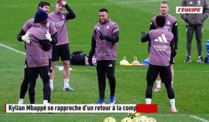 Kylian Mbappé de retour à l'entraînement avec le Real Madrid - Foot - Liga - Real Madrid