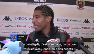 Nice - Le coup de gueule de Dante sur le penalty : “Tous les week-end, on a des débats...”