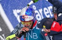 Alexis Pinturault fêté à l'arrivée de sa dernière course à Hafjell - Ski alpin - Coupe du monde (H)