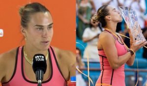 Miami Open 2026 - Aryna Sabalenka, cinquième joueuse à réussir le Sunshine Double : "Je suis encore loin des légendes"