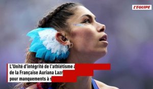 Auriana Lazraq-Khlass provisoirement suspendue pour manquements à ses obligations de localisation - Athlé - Dopage