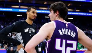 Victor Wembanyama, meilleur défenseur, et Maxime Raynaud, meilleur débutant, distingués en mars en NBA - Basket - NBA