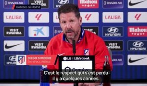 Atlético - Simeone : "Le racisme est un problème social global"