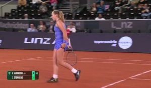 Linz - Andreeva intraitable face à Stephens
