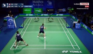 Toma Junior et Christo Popov battus en finale du double hommes des Championnats d’Europe par la paire Bane-Vendy - Badminton - Championnats d'Europe