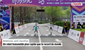 Un robot humanoïde plus rapide que le record du monde du semi-marathon à Pékin - Athlé