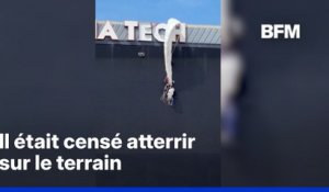 États-Unis: un parachutiste s’écrase sur un tableau d’affichage avant un match de football américain