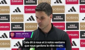 Arsenal - Arteta : "On garde le rêve vivant"