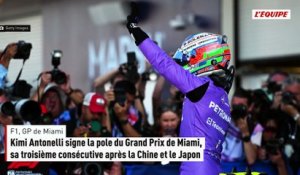Kimi Antonelli signe la pole du Grand Prix de Miami, sa troisième consécutive après la Chine et le Japon - F1 - GP de Miami