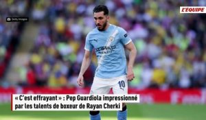 « C’est effrayant » : Pep Guardiola impressionné par les talents de boxeur de Rayan Cherki - Foot - Premier League