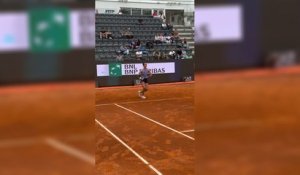Rome 2026 - Loïs Boisson à l'entraînement avant son premier match à Rome