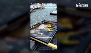 L’expo de Yann Arthus-Bertrand place de la Concorde à Paris saccagée par les supporters du PSG