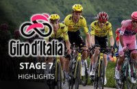 Tour d'Italie 2026 - Étape 7 Résumé - Jonas Vingegaard s'offre la 7e étape sans creuser, Eulalio en Rose