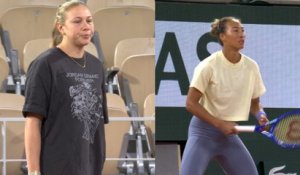Roland-Garros 2026 - Entraînement d’Amanda Anisimova et Qinwen Zheng ce mardi 19 mai