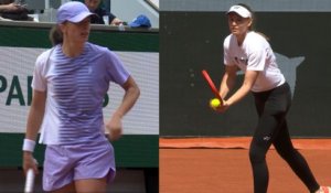 Roland-Garros 2026 - Iga Swiatek et Elena Rybakina à l'entraînement ce jeudi 21 mai
