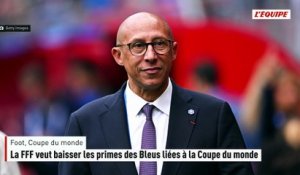 La FFF veut baisser les primes des Bleus liées à la Coupe du monde - Foot - Coupe du monde