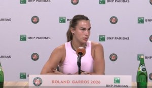 Roland-Garros 2026 - Aryna Sabalenka : "En tant que numéro 1 mondiale, je dois me battre pour les joueuses et les joueurs de niveau inférieur"