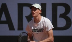Roland-Garros 2026 - Jannik Sinner à l'entraînement ce samedi 23 mai