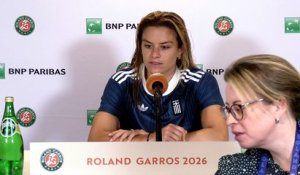 Roland-Garros 2026 - Maria Sakkari : "C'est ma première victoire à Roland-Garros depuis 2022"