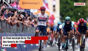 Troisième victoire pour Paul Magnier à l'issue d'un sprint surpuissant sur la 18e étape du Giro - Cyclisme - Giro