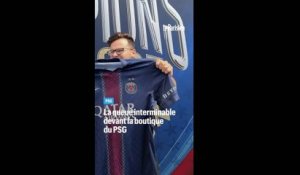 Paris champion : la queue interminable devant la boutique du PSG