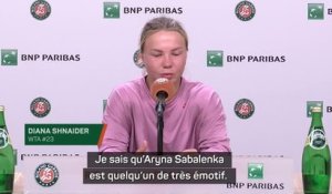 Roland-Garros - Shnaider avoue que la frustration de Sabalenka lui a été bénéfique