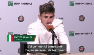 Roland-Garros - Arnaldi raconte son forfait avant la demi-finale