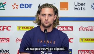 Bleus - Rabiot défend Cherki : "Je n'ai pas trouvé ça déplacé"
