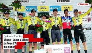 Visma-Lease a bike remporte le chrono par équipes du Tour d'Auvergne Rhône-Alpes, Alex Baudin sauve son maillot jaune - Cyclisme - Tour Auvergne-Rhône-Alpes