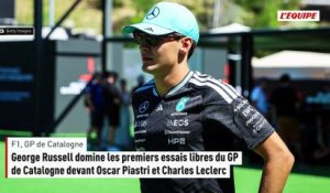 George Russell domine les premiers essais libres du GP de Catalogne devant Oscar Piastri et Charles Leclerc - F1 - GP de Catalogne