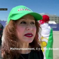 Des supporters iraniens présents à Los Angeles pour encourager leur équipe face à la Nouvelle-Zélande - Foot - Coupe du monde 2026