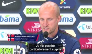 Norvège - Hangeland bluffé par la force mentale de Haaland