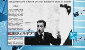 Israel séduit par le discours de Sarkozy