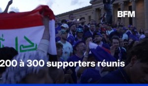 Mondial 2026: supporters français et irakiens font la fête ensemble à Philadelphie