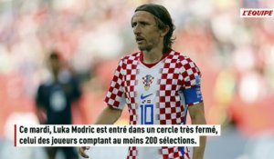 Coupe du monde : Luka Modric devient le 3e joueur à atteindre les 200 sélections - Foot - Coupe du monde 2026