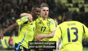 Suède - Isak : "Notre équipe ne se résume pas à mon duo avec Gyökeres"