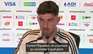 Allemagne - Havertz a tiré des leçons de la défaite contre l’Équateur en vue du 16e contre le Paraguay