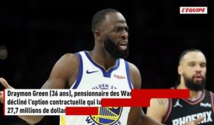 Draymond Green renonce à une prolongation de contrat de plus de 27 millions de dollars et permettra à Golden State de chasser LeBron James et Anthony Davis sur le marché des transferts - Basket - NBA