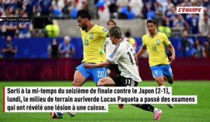 Touché à un ischio, Lucas Paqueta est forfait pour le huitième de finale du Brésil - Coupe du monde 2026 - Brésil