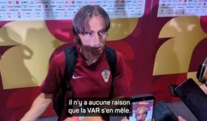 Croatie - Modric critique la VAR : "On dirait que ça joue toujours contre nous"