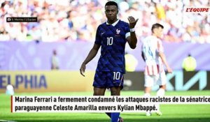 La ministre des Sports Marina Ferrari condamne les propos racistes d'une sénatrice paraguayenne qui ciblait Kylian Mbappé - Foot - Coupe du monde